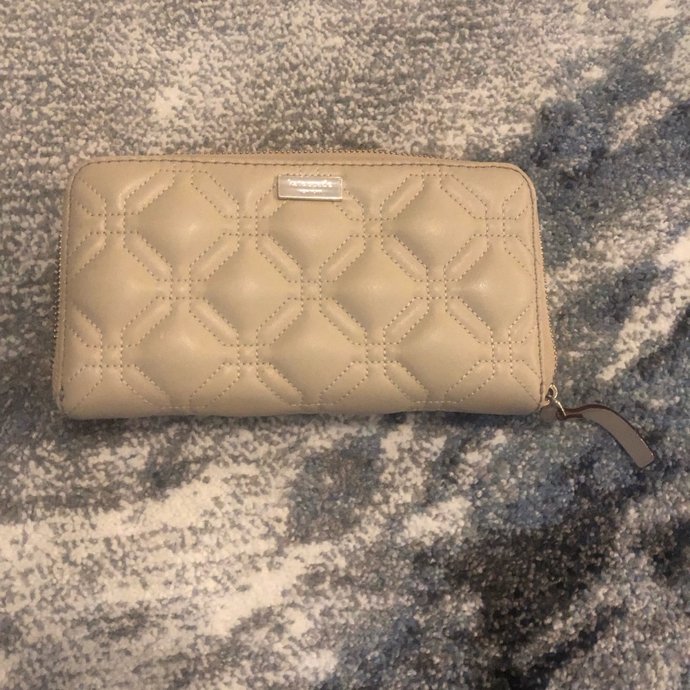 Kate spade tan leather wallet